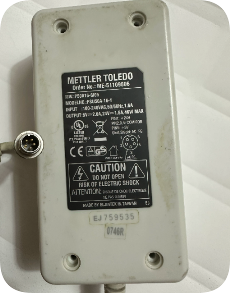 *Brand NEW*METTLER TOLEDO P50A16-S105/PSU50A-16-1 power supply 5V2.0A24V1.5A five-pin Power Supply *Brand NEW*METTLER TOLEDO P50A16-S105/PSU50A-16-1 power supply 5V2.0A24V1.5A five-pin Power Supply